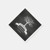 トレンディーシャルボードルックウィズツリーファミリー懇親会 スタンダードカクテルナプキン (角)