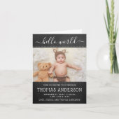 トレンディーシャルボード写真誕生のお知らせ シーズンカード (正面)