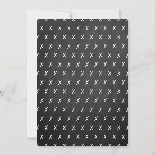 トレンディーシャルボード写真誕生のお知らせ 案内状 (裏面)