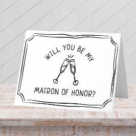 トレンディーシャンパントーストマトロン名誉提案 カード