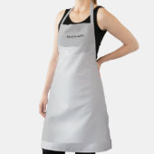トレンディーシルバーグレイモダンプロフェッショナル名 エプロン (インサイチュ)