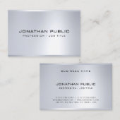 トレンディーシルバールックモダンプロフェッショナルテンプレート 名刺 (正面/裏面)