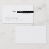 トレンディーシンプルかわいい白黒名刺 名刺 (正面/裏面)