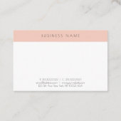 トレンディーシンプルエレガントモダンプロフェッショナルテンプレート 名刺 (裏面)