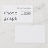 トレンディーシンプルキュート平白ビジネスカード 名刺 (正面/裏面)