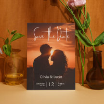 トレンディーシンプルサンフォトデートを保存結婚する