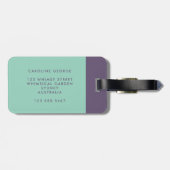 トレンディーシンプルシックスタイリッシュガーリー ラゲッジタグ (裏面横)