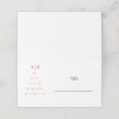 トレンディーシンプルシャンパンタワーモノグラム結婚ズ プレイスカード (外部開封)