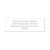 トレンディーシンプルタイプライターファミリー差出人住所 セルフインキングスタンプ (デザイン)