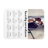 トレンディーシンプルタイポグラフィ2017フォトカレンダー マグネット (横)