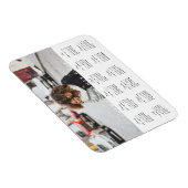 トレンディーシンプルタイポグラフィ2024フォトカレンダー マグネット (右側)