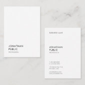 トレンディーシンプルテンプレートエレガントプロフェッショナルモダン 名刺 (正面/裏面)