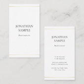 トレンディーシンプルデザインプレエレガントインラグジュアリーモダン 名刺 (正面/裏面)