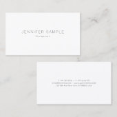 トレンディーシンプルデザインプロフェッショナルテンプレートモダン 名刺 (正面/裏面)