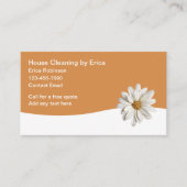 トレンディーシンプルハウスクリーニングサービス 名刺 (正面)