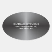 トレンディーシンプルプレイングレエレガントー 楕円形シール (正面)