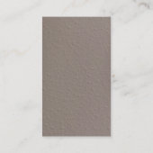 トレンディーシンプルプレインベージュ名刺 名刺 (裏面)