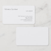 トレンディーシンプルプレーンクリエイティブホワモダンイト 名刺 (正面/裏面)