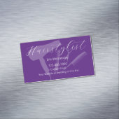 トレンディーシンプルヘアスタイリストテーマ マグネット名刺 (インサイチュ)