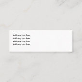 トレンディーシンプルペット犬テーマ名刺 スキニー名刺 (裏面)