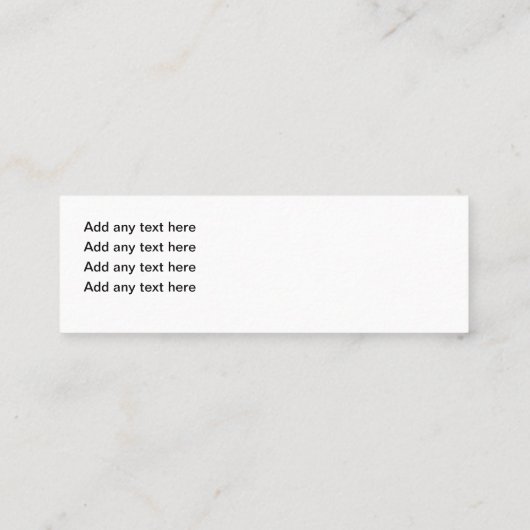 トレンディーシンプルペット犬テーマ名刺 スキニー名刺 (裏面)