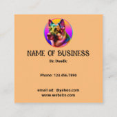 トレンディーシンプルペット獣医クリニック 予約カード (裏面)