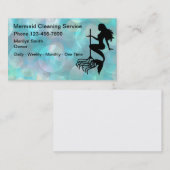 トレンディーシンプルメイドクリーニングサービス 名刺 (正面/裏面)