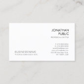 トレンディーシンプルモダンエレガント企業のテンプレート 名刺 (裏面)
