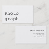 トレンディーシンプル平白標準名刺 名刺 (正面/裏面)