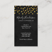 トレンディーシンプル(金ゴールドドットルクス) 名刺 (裏面)