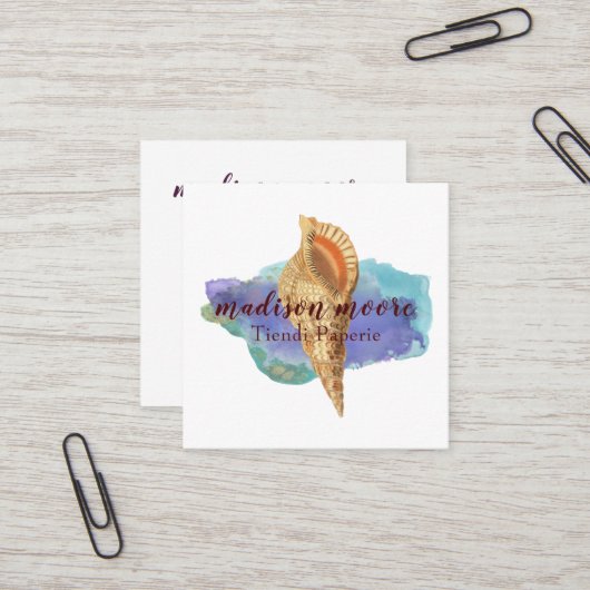 トレンディーシーシェル スクエア名刺 (正面/裏面インサイチュ)