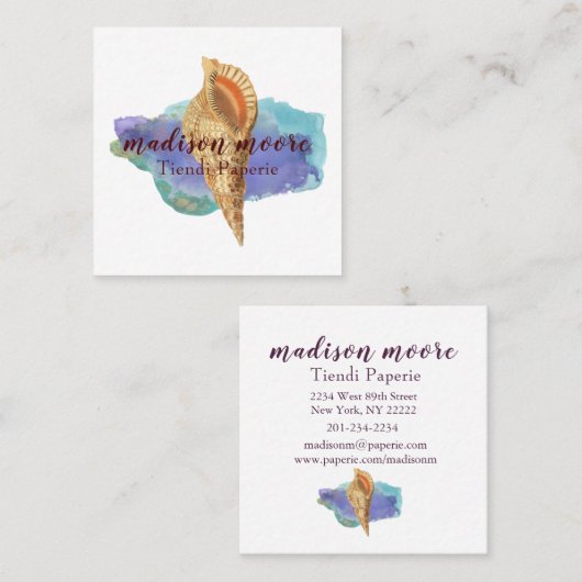 トレンディーシーシェル スクエア名刺 (正面/裏面)