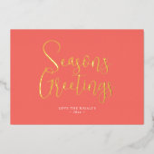 トレンディーシーズンの挨拶の写真 箔シーズンカード (正面)