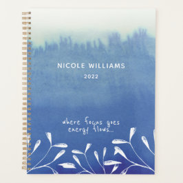 トレンディーシーフォーグラデーションムブルーウォーター色 プランナー手帳