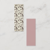 トレンディーシームレスフローラ白黒 コーリングカード (正面/裏面)