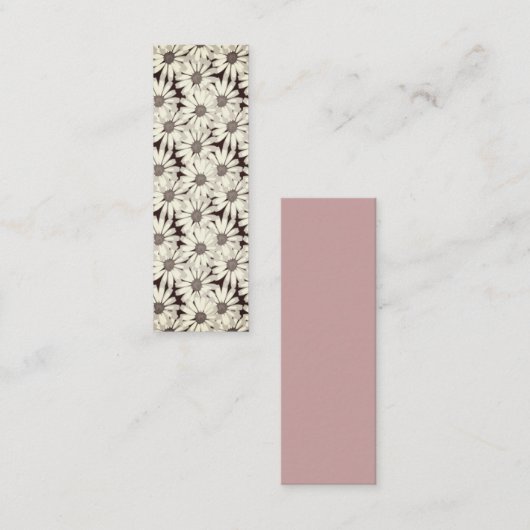 トレンディーシームレスフローラ白黒 コーリングカード (正面/裏面)