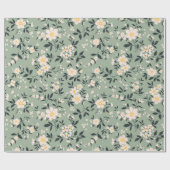 トレンディーシームレスヴィンテージフローラルパターン。エンドレス・ド ラッピングペーパー (フラット)