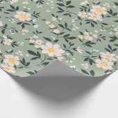 トレンディーシームレスヴィンテージフローラルパターン。エンドレス・ド ラッピングペーパー (角)