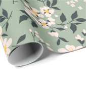 トレンディーシームレスヴィンテージフローラルパターン。エンドレス・ド ラッピングペーパー (ロールコーナー)