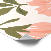 トレンディーシームレスヴィンテージフローラルパターン。無限の宣伝 ポスター (角)