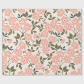 トレンディーシームレスヴィンテージフローラルパターン。無限広告 ラッピングペーパー (フラット)