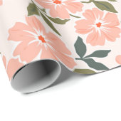 トレンディーシームレスヴィンテージフローラルパターン。無限広告 ラッピングペーパー (ロールコーナー)