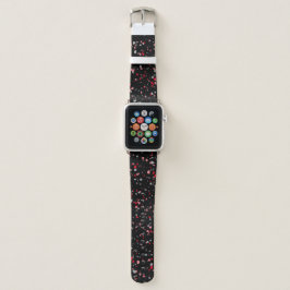 トレンディージオメトリックレッドグレーブラックテラッツォ APPLE WATCHバンド