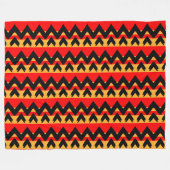 トレンディージグザグ フリースブランケット (正面(横))