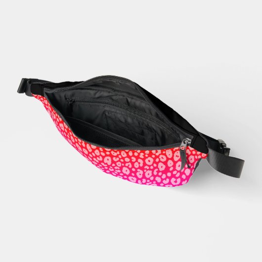 トレンディージャガーピンクグラデーションモノグラム名 ファニーパック (見開き)