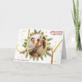 トレンディージョイパインブーフリースクリスマスフォト シーズンカード (正面)