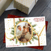 トレンディージョイパインブーフリースクリスマスフォト シーズンカード