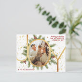 トレンディージョイパインブーフリースクリスマスフォト シーズンポストカード (スタンド正面)