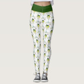 トレンディージンオーバーカクテルグラススタイリッシュホワイト レギンス (正面)