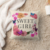 トレンディースウィートガール装飾用クッション クッション (ブランケット)